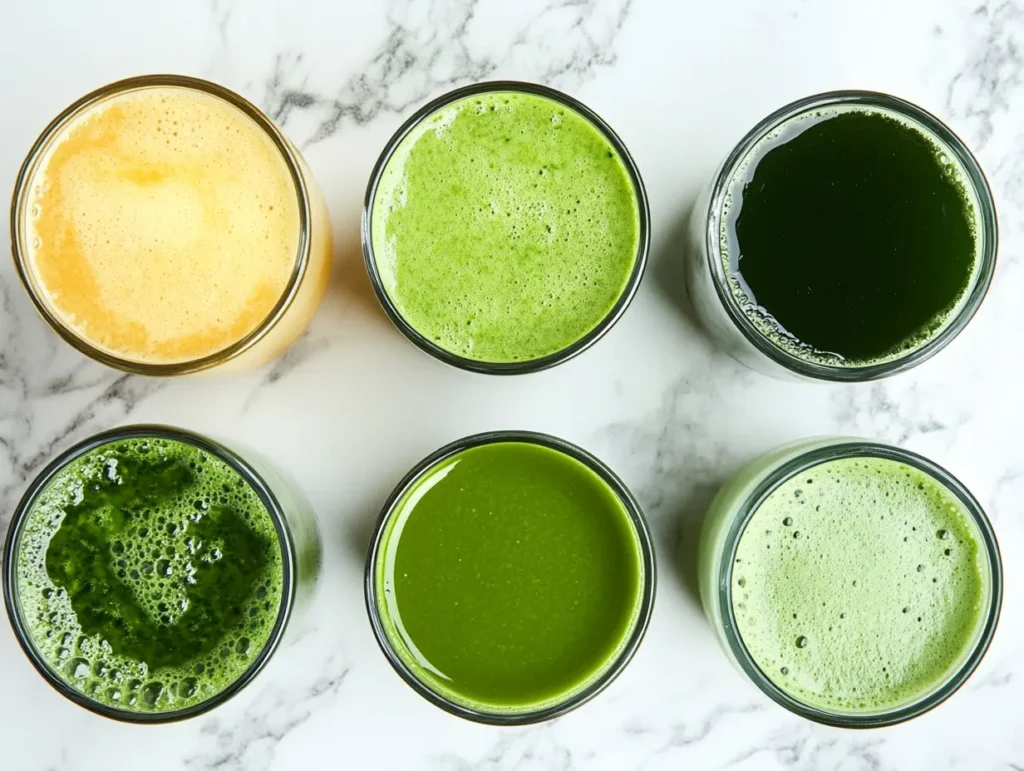 Five green juice recipes for fat burning