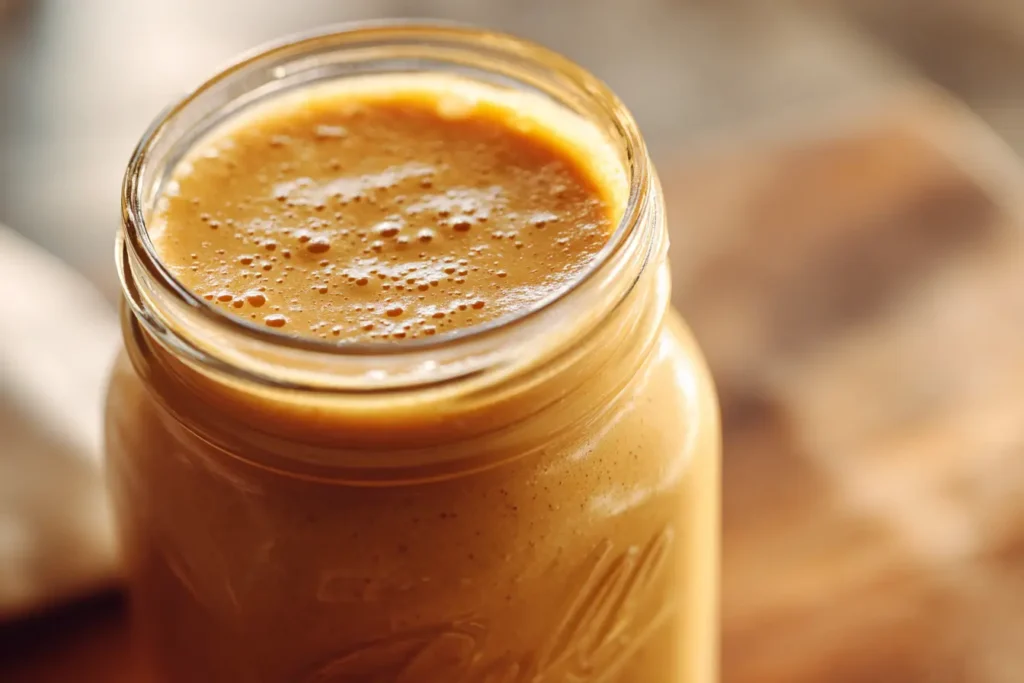 Creamy Avocolada smoothie with fresh tropical ingredients