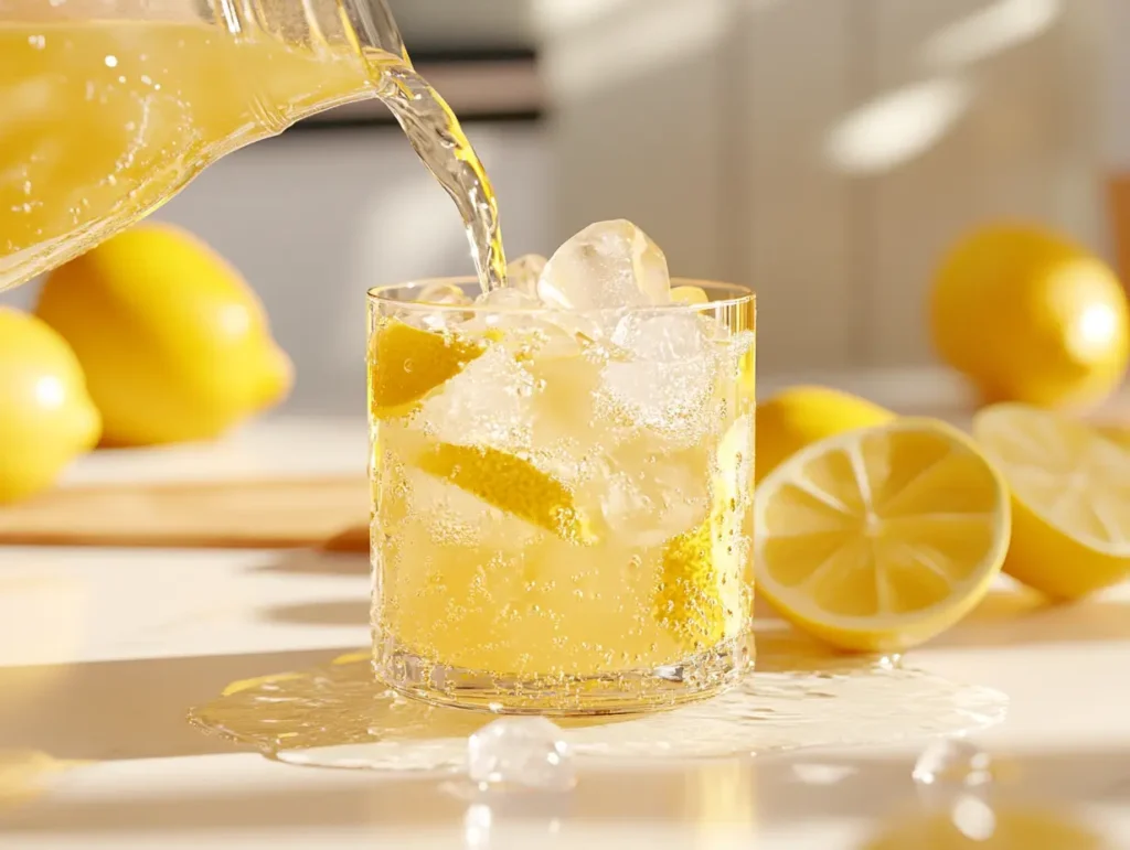 Serving the Mounjaro recipe for weight loss drink
