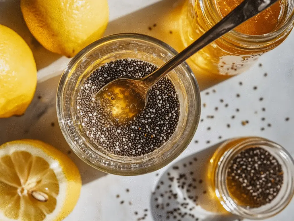 chia seed water recipe preparation step-by-step