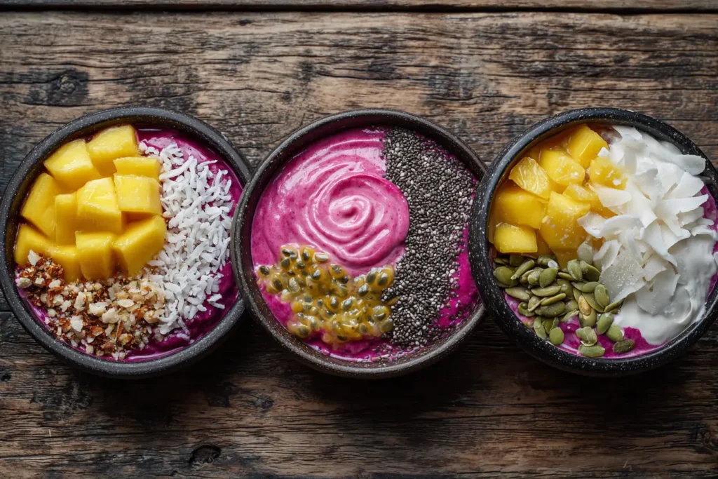 pitaya bowl variations tropical keto protein