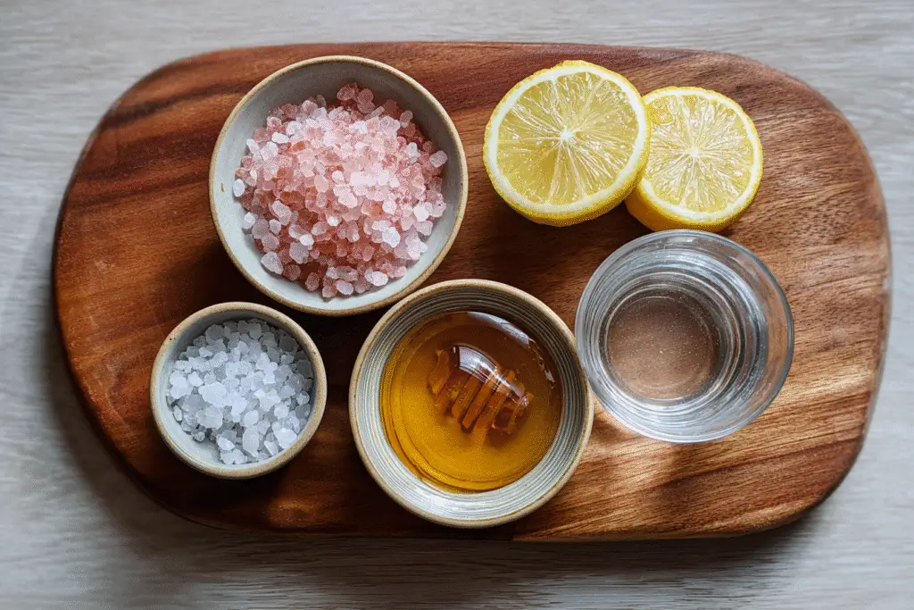 ingredients for homemade mounjaro pink salt recipe