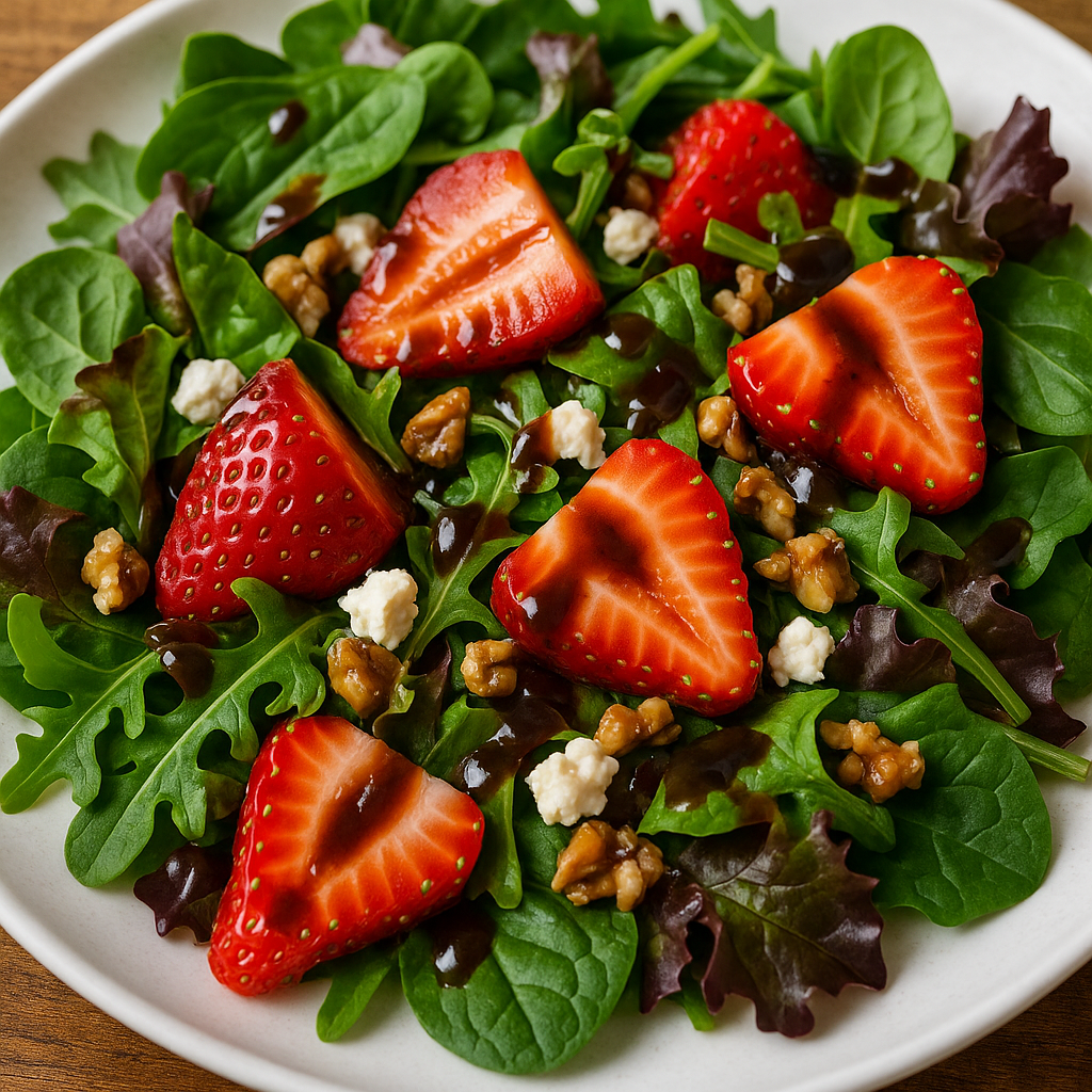 Fresh salad with balsamic vinaigrette recipe dressing