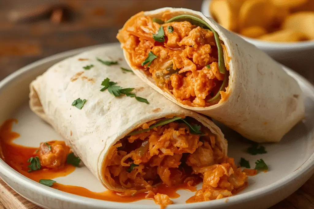 Buffalo chicken wrap