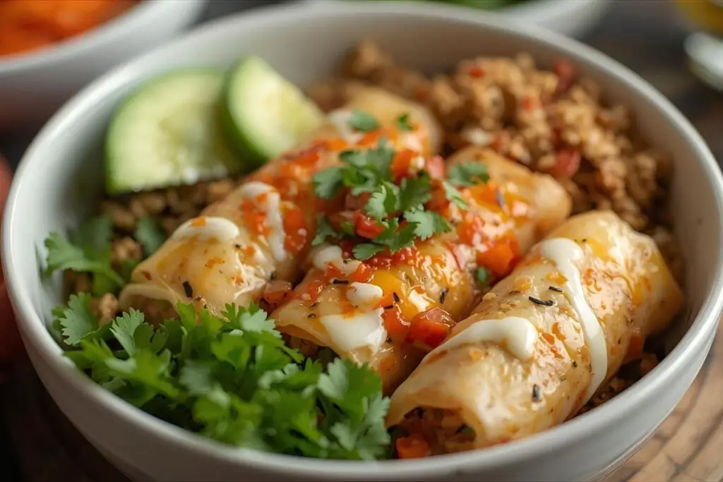 Ground Turkey Egg Roll in a Bowl