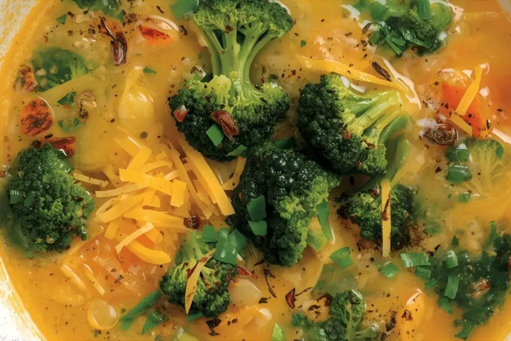 High Protein Broccoli Cheddar Soup