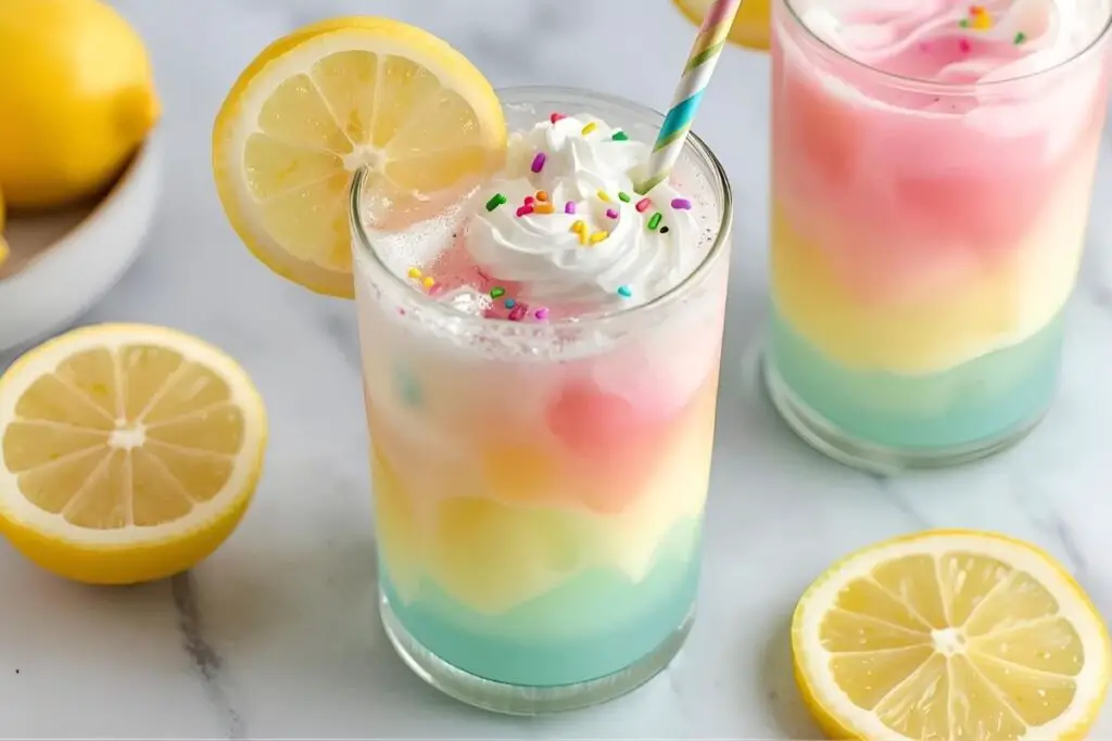 Homemade Unicorn Lemonade