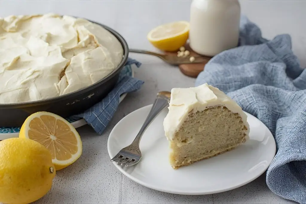 Lemon Poppy Seed Pudding Cake