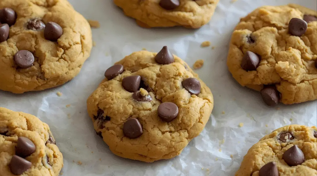 Pumpkin chocolate cookies