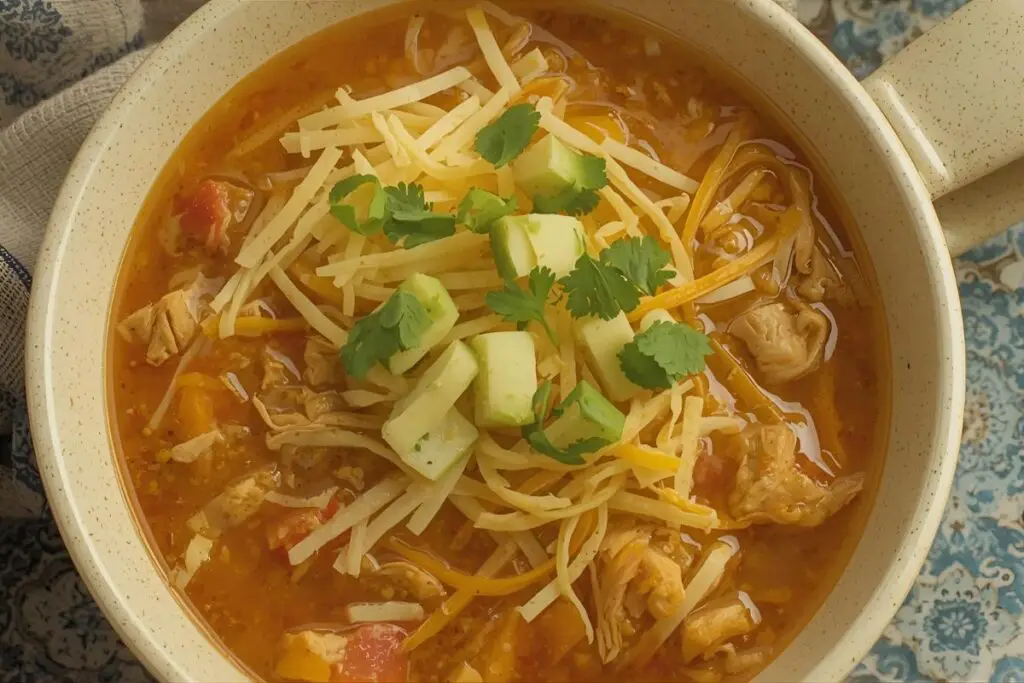 Slow Cooker Chicken Tortilla Soup