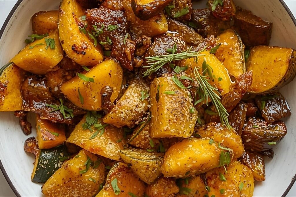 Brown Sugar Roasted Butternut Squash
