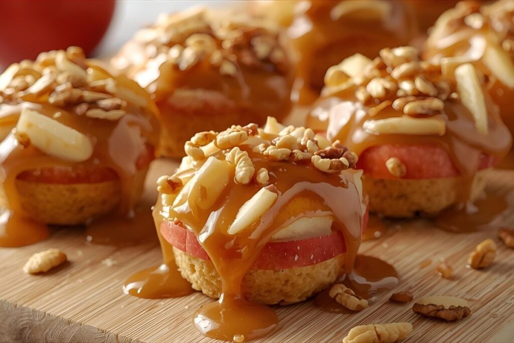 Healthy Caramel Apple Bites