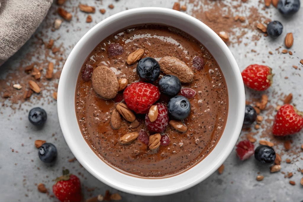 Chocolate chia pudding