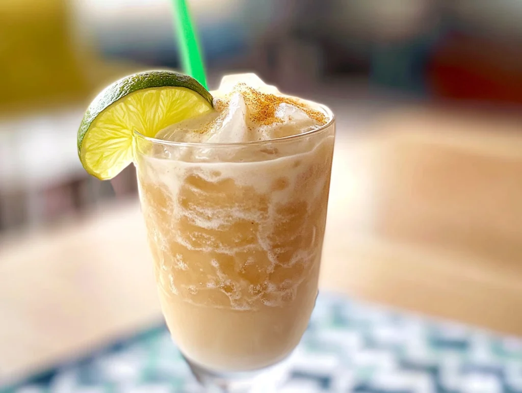 dirty soda recipes with lime and cream in clear cup