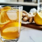 Mounjaro recipe for weight loss glass with lemon, ginger, honey, and water