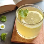 lemon balm for weight loss tea in a white cup