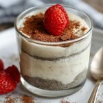 Tiramisu chia seed pudding