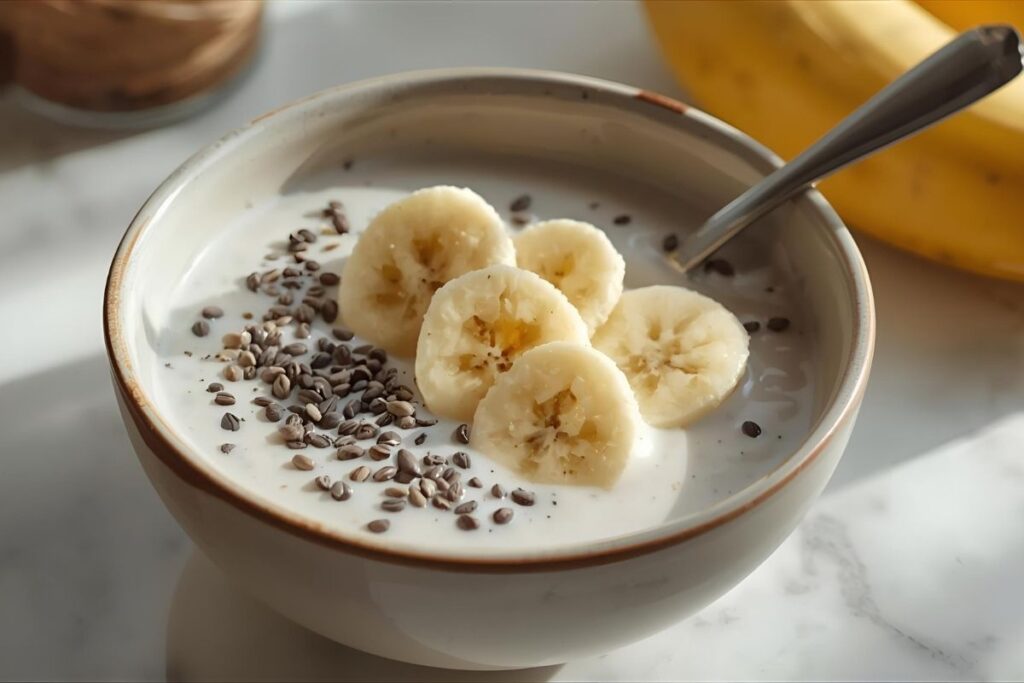 Banana Coconut Milk Chia Seed Pudding