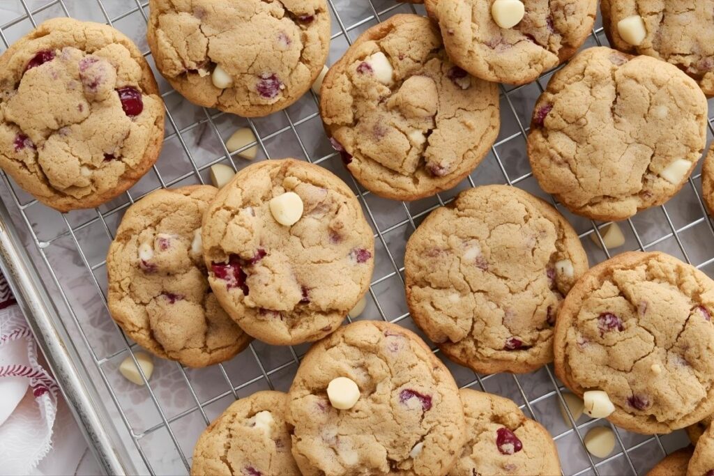 Healthy Cranberry White Chocolate Chip Cookies Recipe
