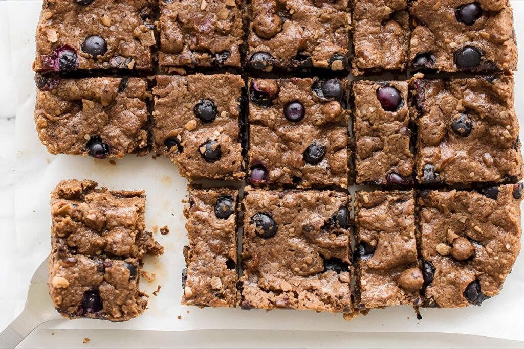 No-Bake Gluten-Free Blueberry Protein Bars